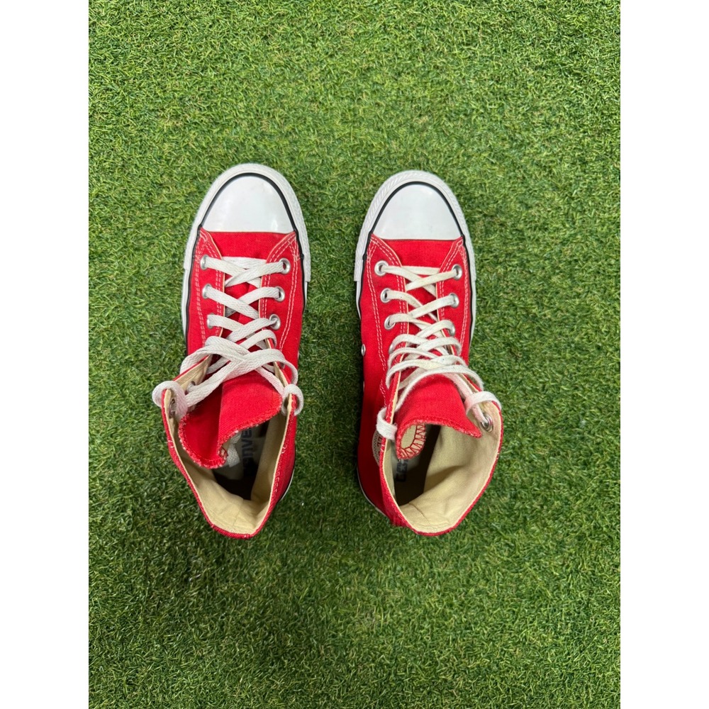 Converse Chuck Taylor All Star High Top Red Canvas Sneakers M9621 Men 5 Womens 7 - Picture 3 of 5